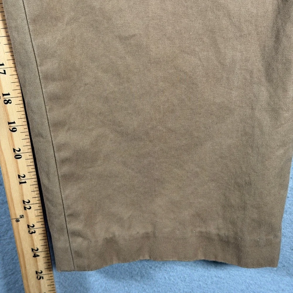 Banana Republic Smithfield Mens Tan Pleated Cotton Chino Pants 30x30 136459-07